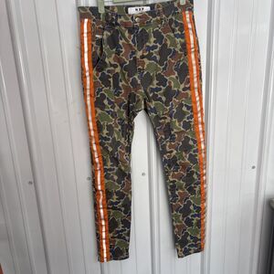 NXP NENA & Pasadena Striped Duck Hunt Camo Slim Sergeant Pant Size 31x27